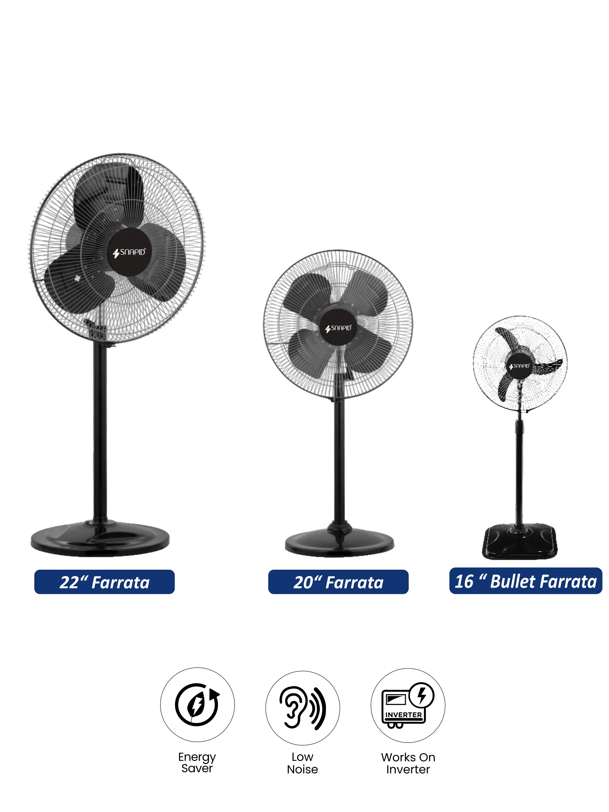 Snapid High Speed Pedestal Fan